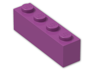 LEGO® Brick: Brick 1 x 4 3010 | Color: Bright Reddish Lilac