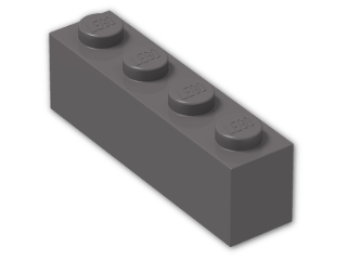 LEGO® Stein: Brick 1 x 4 3010 | Farbe: Dark Stone Grey