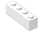 LEGO® Stein: Brick 1 x 4 3010 | Farbe: White