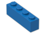 LEGO® Brick: Brick 1 x 4 3010 | Color: Bright Blue