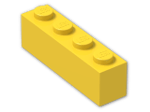 LEGO® Brick: Brick 1 x 4 3010 | Color: Bright Yellow