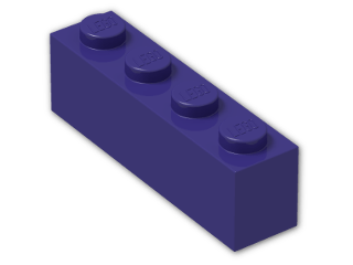 LEGO® Brick: Brick 1 x 4 3010 | Color: Medium Lilac
