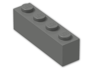 LEGO® Stein: Brick 1 x 4 3010 | Farbe: Dark Grey