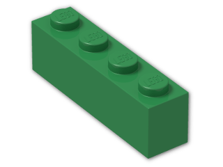 LEGO® Brick: Brick 1 x 4 3010 | Color: Dark Green
