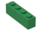 LEGO® Brick: Brick 1 x 4 3010 | Color: Dark Green