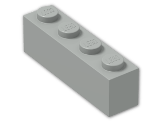 LEGO® Brick: Brick 1 x 4 3010 | Color: Grey