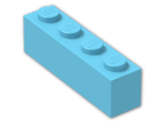 LEGO® Brick: Brick 1 x 4 3010 | Color: Medium Azur