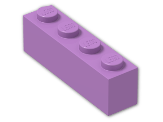 LEGO® Brick: Brick 1 x 4 3010 | Color: Medium Lavender