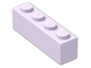 LEGO® Brick: Brick 1 x 4 3010 | Color: Lavender
