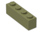 LEGO® Brick: Brick 1 x 4 3010 | Color: Olive Green