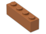 LEGO® Brick: Brick 1 x 4 3010 | Color: Dark Orange