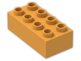 LEGO® Stein: Duplo Brick 2 x 4 3011 | Farbe: Bright Yellowish Orange