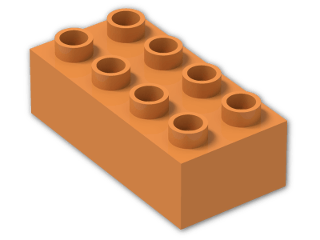 LEGO® Stein: Duplo Brick 2 x 4 3011 | Farbe: Bright Orange
