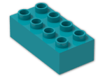 LEGO® Stein: Duplo Brick 2 x 4 3011 | Farbe: Bright Bluish Green