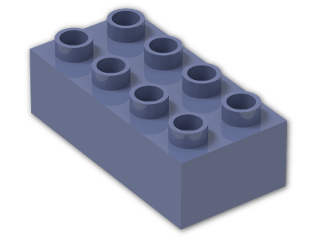 LEGO® Brick: Duplo Brick 2 x 4 3011 | Color: Bright Bluish Violet