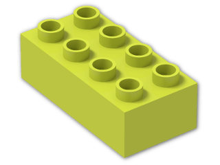 LEGO® Brick: Duplo Brick 2 x 4 3011 | Color: Medium Yellowish Green