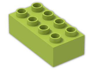 LEGO® Stein: Duplo Brick 2 x 4 3011 | Farbe: Bright Yellowish Green