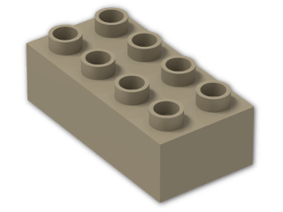 LEGO® Brick: Duplo Brick 2 x 4 3011 | Color: Sand Yellow