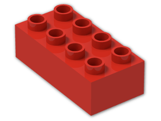 LEGO® Brick: Duplo Brick 2 x 4 3011 | Color: Bright Red