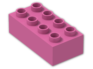 LEGO® Brick: Duplo Brick 2 x 4 3011 | Color: Bright Purple