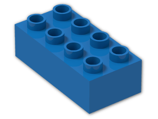 LEGO® Stein: Duplo Brick 2 x 4 3011 | Farbe: Bright Blue