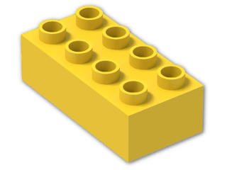 LEGO® Brick: Duplo Brick 2 x 4 3011 | Color: Bright Yellow