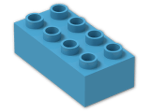LEGO® Stein: Duplo Brick 2 x 4 3011 | Farbe: Dark Azur