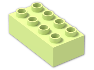LEGO® Brick: Duplo Brick 2 x 4 3011 | Color: Spring Yellowish Green