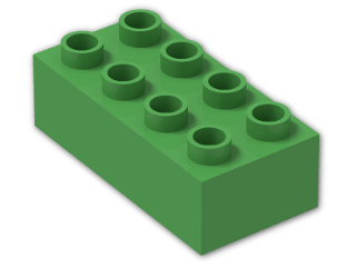 LEGO® Stein: Duplo Brick 2 x 4 3011 | Farbe: Bright Green