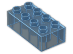 LEGO® Brick: Duplo Brick 2 x 4 3011 | Color: Transparent Light Blue