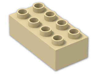 LEGO® Brick: Duplo Brick 2 x 4 3011 | Color: Brick Yellow