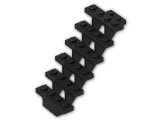 LEGO® Stein: Staircase 7 x 4 x 6 Open 30134 | Farbe: Black