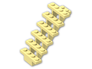 LEGO® Brick: Staircase 7 x 4 x 6 Open 30134 | Color: Light Yellow