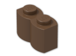 LEGO® Brick: Brick 1 x 2 Log 30136 | Color: Brown