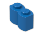LEGO® Brick: Brick 1 x 2 Log 30136 | Color: Bright Blue