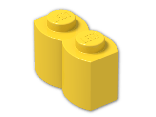 LEGO® Stein: Brick 1 x 2 Log 30136 | Farbe: Bright Yellow