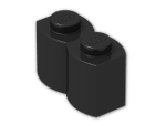 LEGO® Stein: Brick 1 x 2 Log 30136 | Farbe: Black