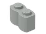 LEGO® Brick: Brick 1 x 2 Log 30136 | Color: Grey