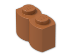 LEGO® Brick: Brick 1 x 2 Log 30136 | Color: Dark Orange