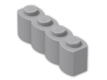 LEGO® Stein: Brick 1 x 4 Log 30137 | Farbe: Medium Stone Grey