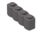 LEGO® Brick: Brick 1 x 4 Log 30137 | Color: Dark Stone Grey