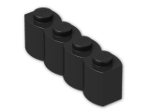 LEGO® Brick: Brick 1 x 4 Log 30137 | Color: Black