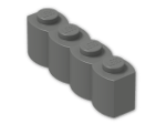 LEGO® Brick: Brick 1 x 4 Log 30137 | Color: Dark Grey