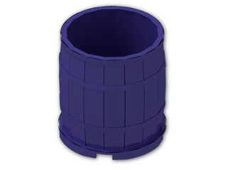 LEGO® Brick: Barrel 4 x 4 x 3.5 30139 | Color: Medium Lilac