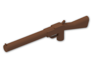 LEGO® Brick: Minifig Gun Rifle 30141 | Color: Reddish Brown
