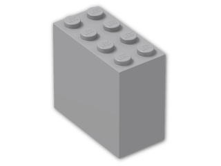 LEGO® Stein: Brick 2 x 4 x 3 30144 | Farbe: Medium Stone Grey