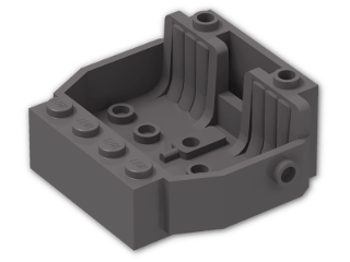 LEGO® Brick: Car Base 4 x 5 with 2 Seats 30149 | Color: Dark Stone Grey