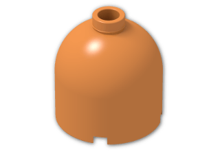 LEGO® Brick: Cylinder 2 x 2 x 1 & 2/3 with Dome Top 30151 | Color: Bright Orange