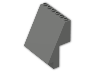 LEGO® Brick: Panel 4 x 6 x 6 Sloped 30156 | Color: Dark Grey