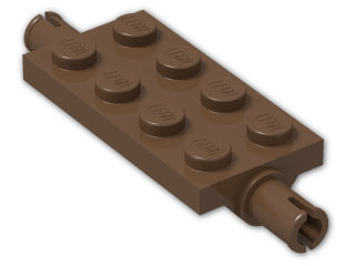 LEGO® Brick: Plate 2 x 4 with Pins 30157 | Color: Brown